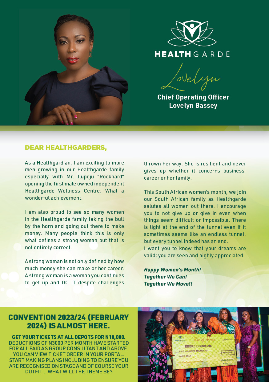 HEALTHGARDE Health Matters - August 2023 - NIGERIA 2